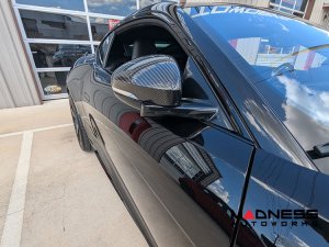 Jaguar F-TYPE Exterior Trim - Carbon Fiber - Mirror Covers 
